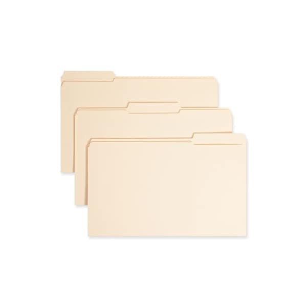 Smead Smead, TOP TAB 1-FASTENER FOLDERS, 1/3-CUT TABS, LEGAL SIZE, 11 PT. MANILA, 50PK 19534 - main